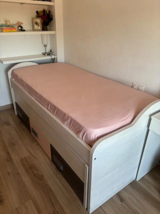 Cama nido 90cm con cajones