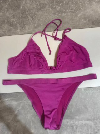 Bikini triangular morado