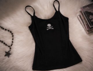 Top Goth Calavera Hecho a Mano
