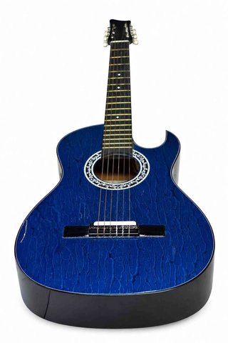 Guitarra Acústica Azul