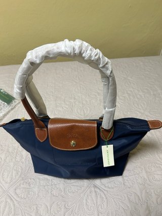 Bolso Longchamp Azul y Marrón