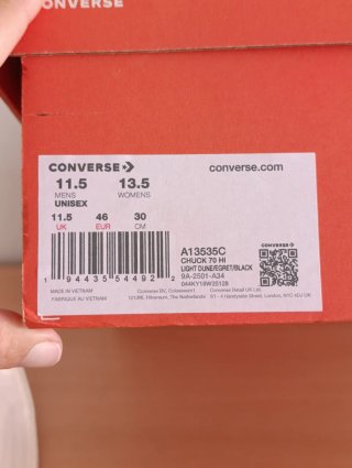 Converse Chuck Taylor Talla 46 Nuevas