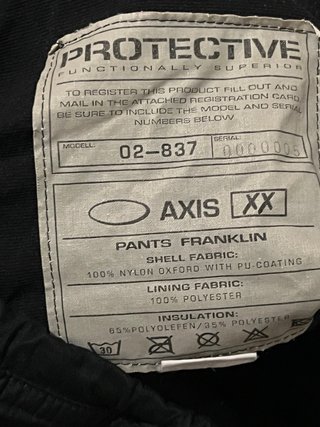 Pantalón de Nieve Protective Negro