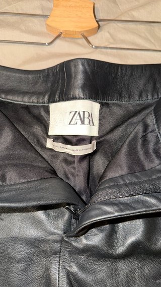 Zara Falda Piel Mini Talla S