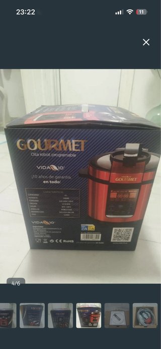 Olla Gourmet Robot Programable Roja
