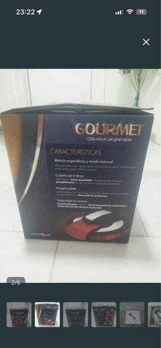 Olla Gourmet Robot Programable Roja
