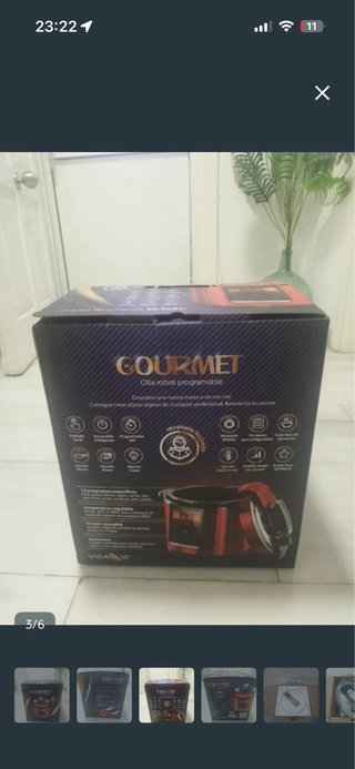 Olla Gourmet Robot Programable Roja