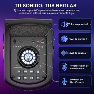 Altavoz Bluetooth Portátil 200W NUEVO