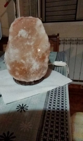 Lámpara de sal del Himalaya