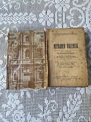 Libros antiguos: sobre valencia y su refranero