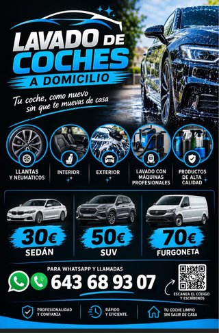 LAVADO DE COCHES A DOMICILIO