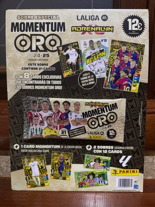 Sobre Momentum Oro Adrenalyn 2024-25 Panini