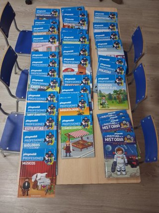 Colección de libros playmobil profesiones