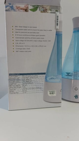 Humidificador Ultrasónico Sanitec 0.8L