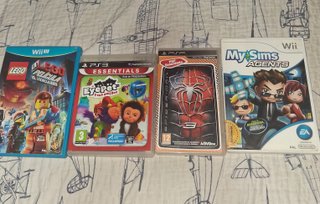 Pack 4 Videojuegos Wii, PS3, PSP