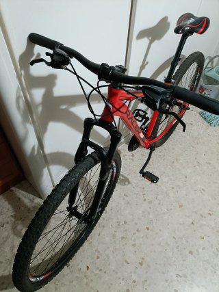 Bicicleta de Montaña Roja RACER 290 FD