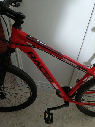 Bicicleta de Montaña Roja RACER 290 FD