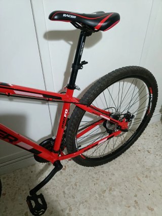 Bicicleta de Montaña Roja RACER 290 FD