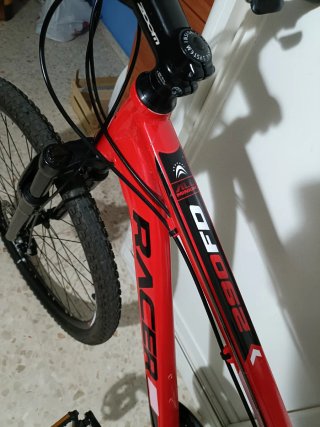 Bicicleta de Montaña Roja RACER 290 FD
