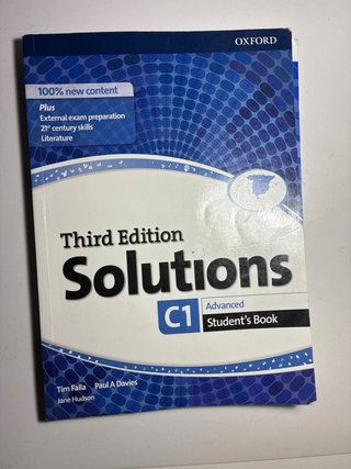 Libro Inglés Solutions C1 Third Edition Oxford
