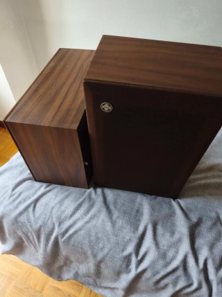 Pareja Altavoces Vintage Faro Madera 15W