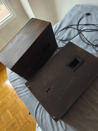 Pareja Altavoces Vintage Faro Madera 15W