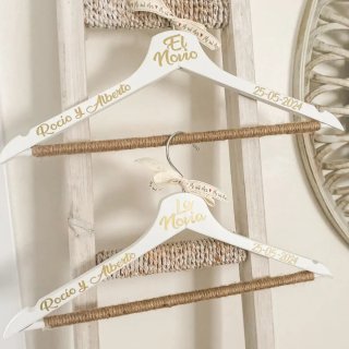 Perchas Boda Personalizadas Novia y Novio