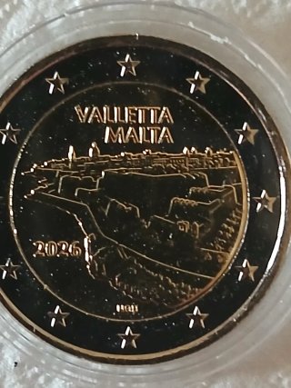 Moneda Malta Valletta 2026
