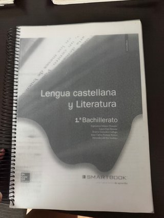 Libro texto 1 bachillerato Lengua Castellana