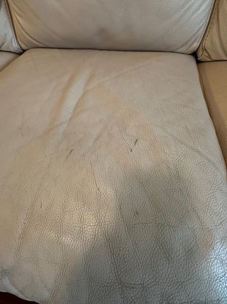 Sofá Natuzzi 3 plazas piel blanco