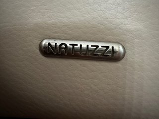 Sofá Natuzzi 3 plazas piel blanco