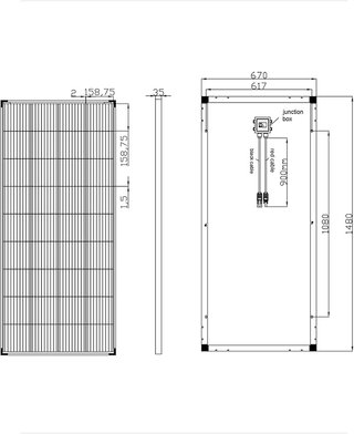 Panel Solar Monocristalino 200W