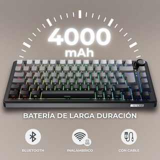 Teclado Mecánico Inalámbrico 75% RGB NUEVO