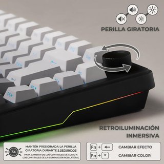 Teclado Mecánico Inalámbrico 75% RGB NUEVO