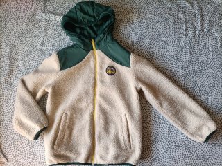 Chaquetón reversible verde. Zaran niño T.12