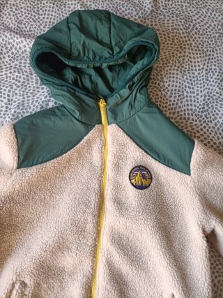 Chaquetón reversible verde. Zaran niño T.12