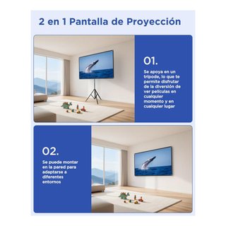 Pantalla Proyección 100 pulg 16:9 4K NUEVA