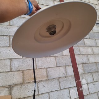 Lámpara colgante beige/blanca