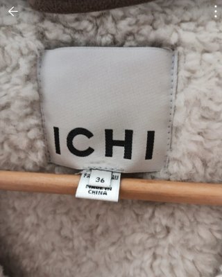 Abrigo Pelliza ICHI Talla 36 Beige/Marrón