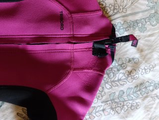 Traje neopreno Tribord rosa y negro