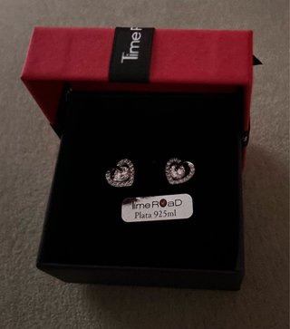 Pendientes Corazón Plata Time Road