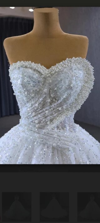 Vestido de Novia Gitana Perlas y Brillo