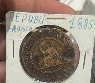 Moneda 1 Centime 1885 Indochina Francesa