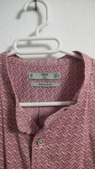 Camisa rosa Mango tipo Mao Talla M