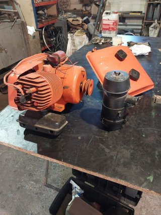 Motor y depósito PIVA M9 motocultor