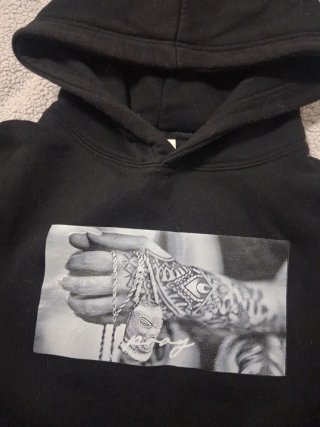 Sudadera PRAY Negra DRIP NEGOCIABLE