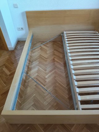 Base Cama Ikea 160x200 Roble Claro