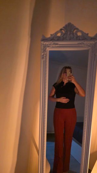 Pantalón rojo de vestir