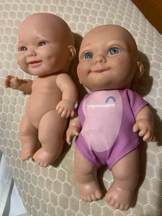 2 Muñecos Pelones Juegaterapia