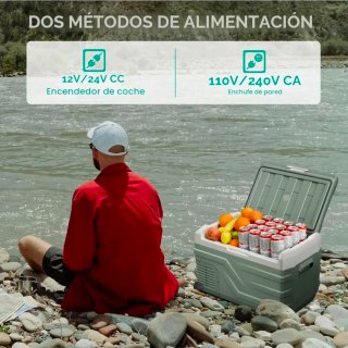 Nevera Portátil Alpicool 35L 12/24V DC y 220v